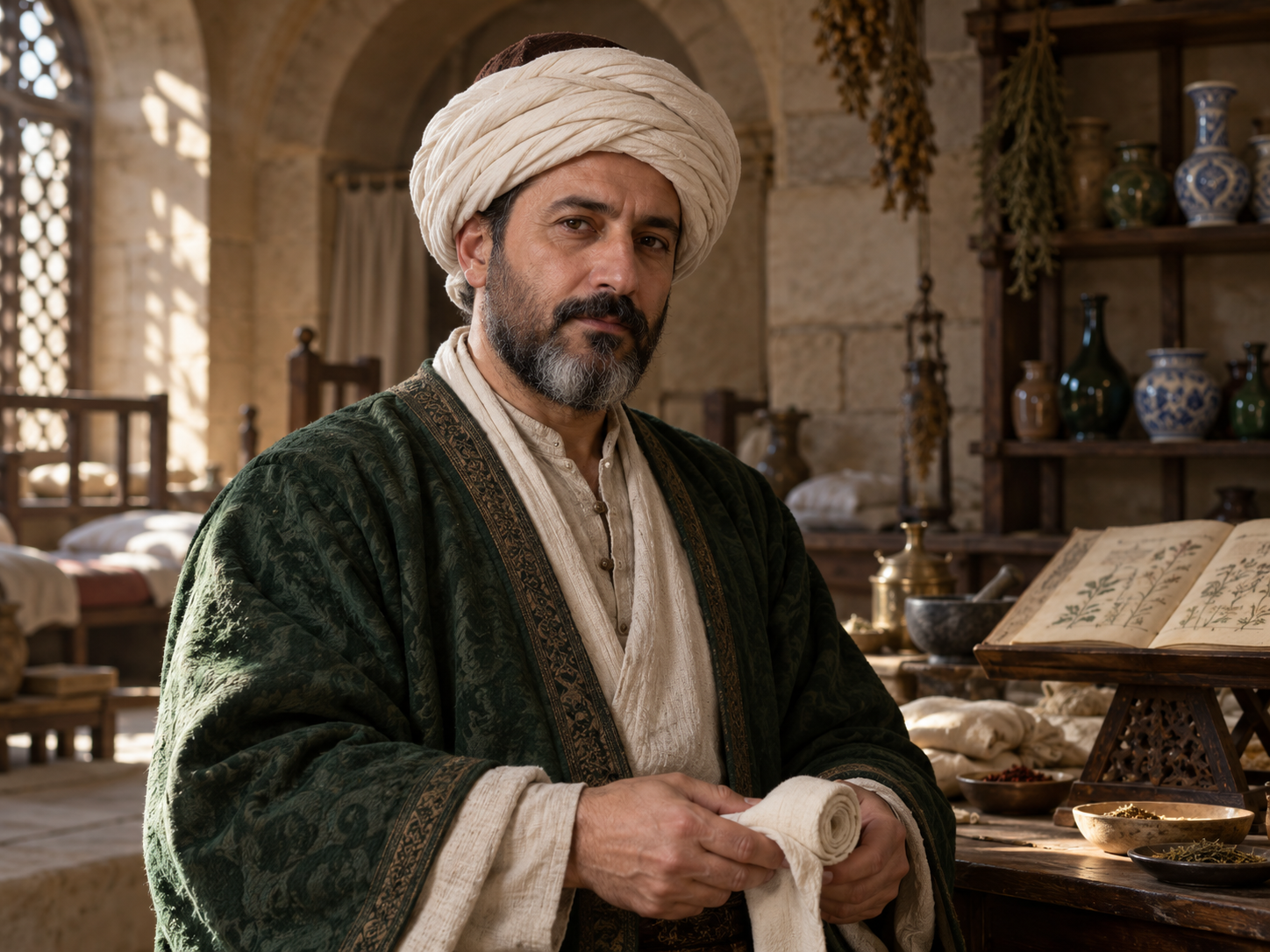 Ottoman medieval physician portrait